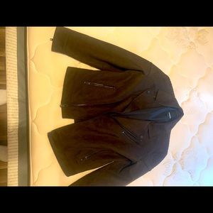 Express suede moto jacket